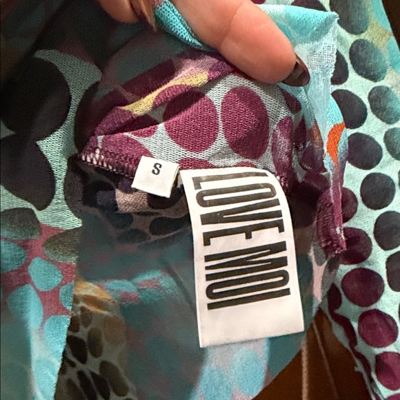 Jean Paul Gaultier Multicolor Mesh Long Sleeve Top - Picture 3 of 4